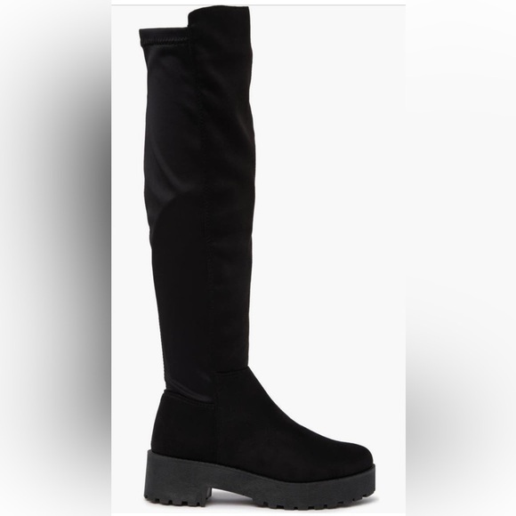 NWT Dirty Laundry Manhattan Lug Sole Over The Knee Boot - Picture 3 of 5
